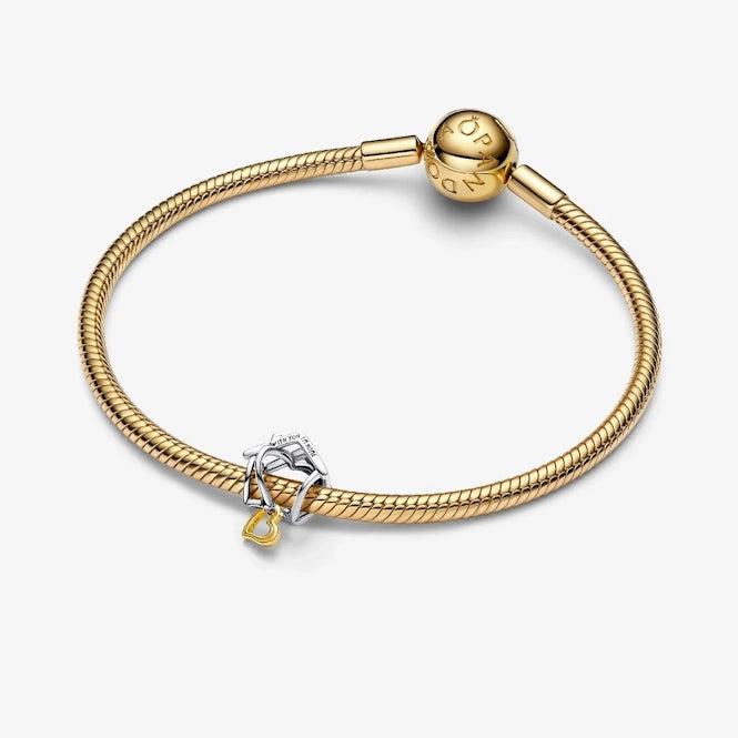 Gold Home & Heart Charms