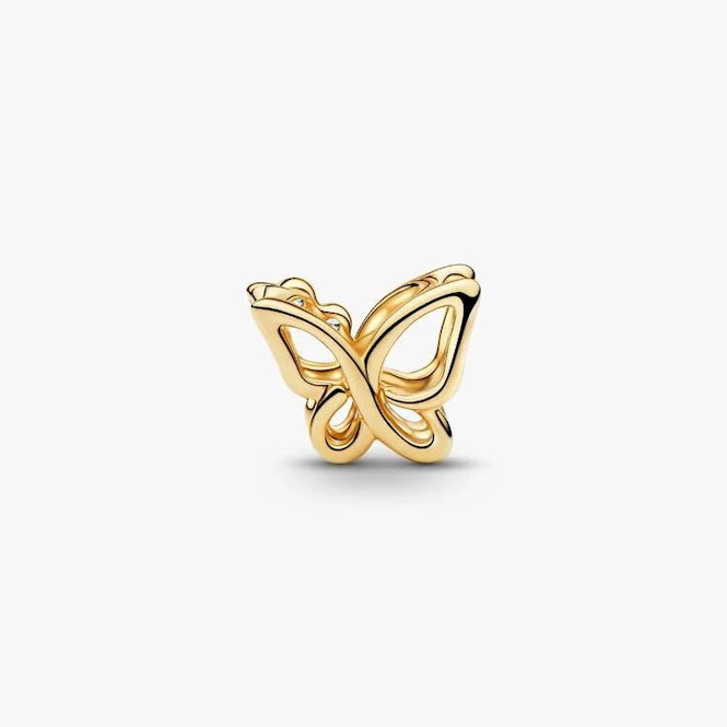 Gold Butterfly Openwork Charms