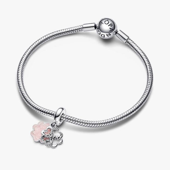 Four-Leaf Clover Friendship Double Dangle Charms