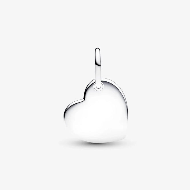 January Birthstone Engravable Heart Dangle Charm
