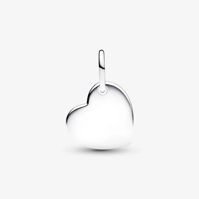March Birthstone Engravable Heart Dangle Charm