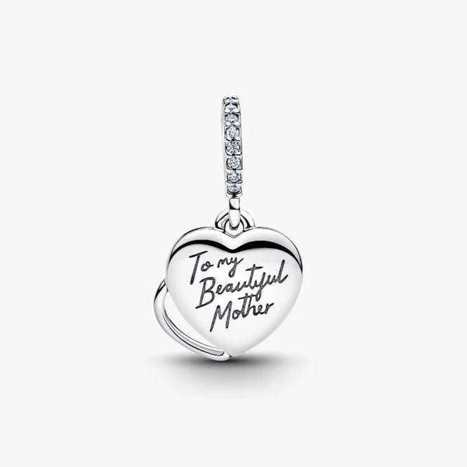 Beautiful Mother Double Dangle Charms