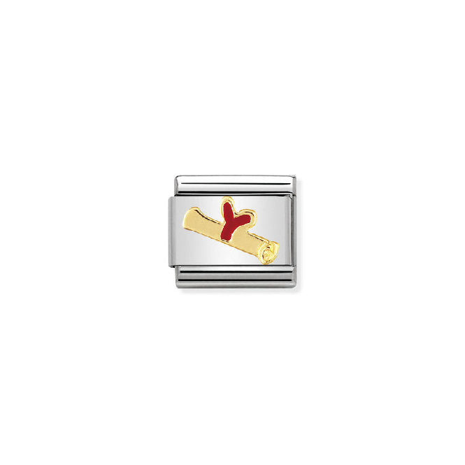 Classic Gold Diploma Graduation Charms