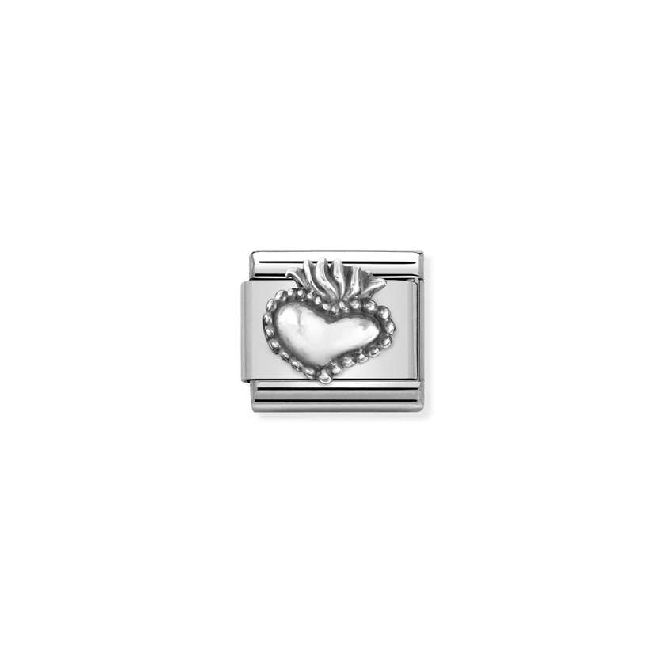 Classic Oxidised Silver Sacred Heart Faith & Religion Charms