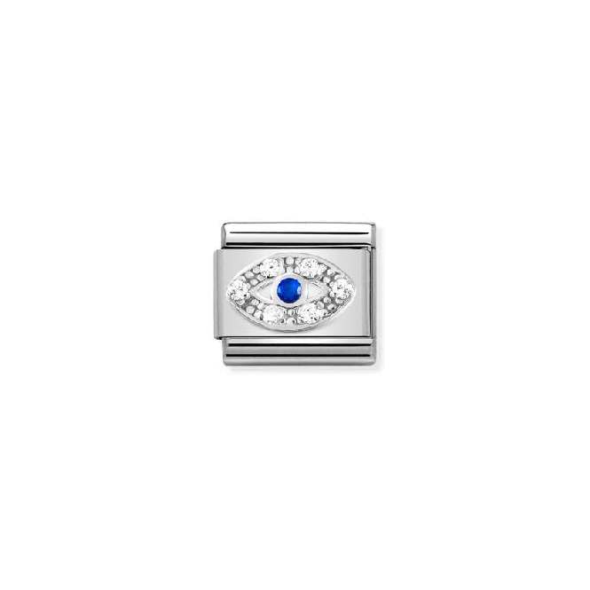 Classic Silver & CZ Eye Faith & Religion Charms