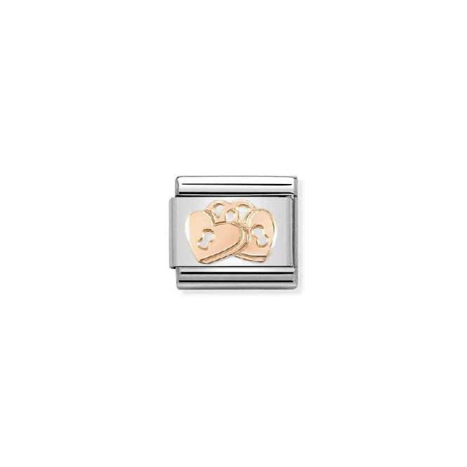 Classic Rose Gold Padlocks Heart Love & Hearts Charms