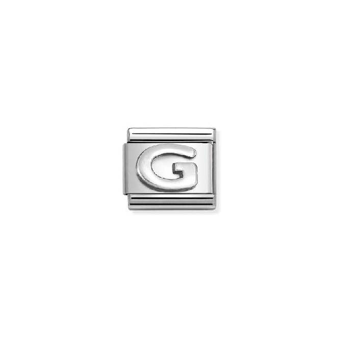 Classic Oxidised Silver G Letters & Numbers Charms