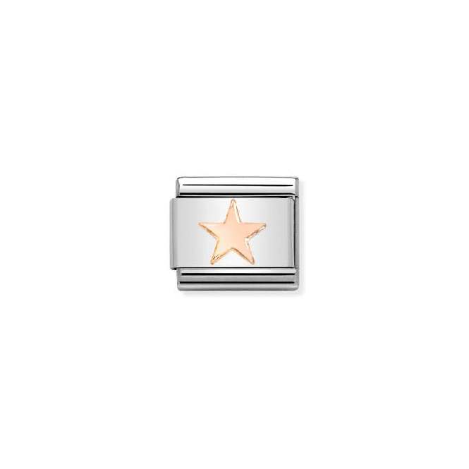 Classic Rose Gold Star Good Luck Charms