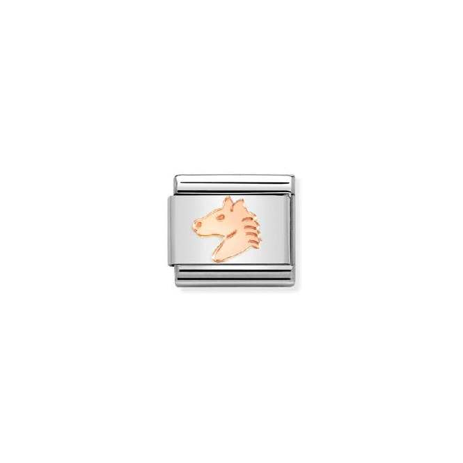 Classic Rose Gold Horse Head Animals Charms