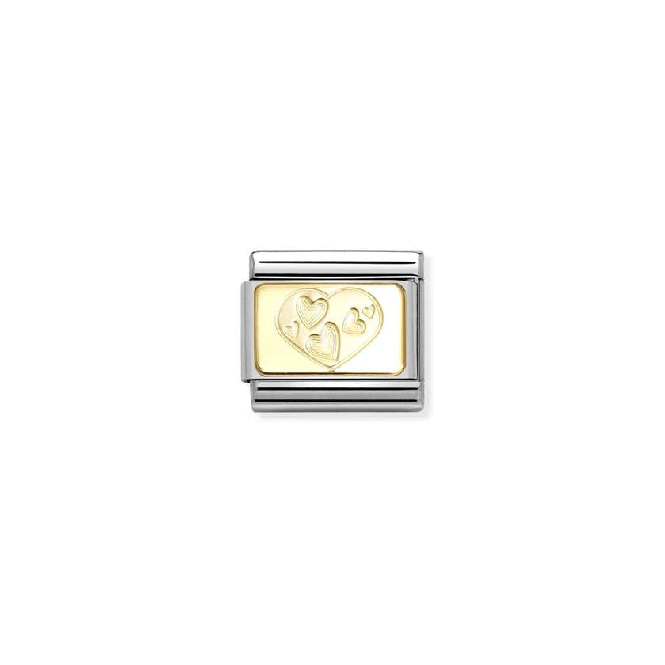 Classic Gold Multi-Hearted Heart Love & Hearts Charms