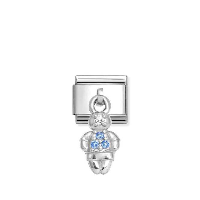 Classic Silver Blue Boy Friends & Family Charms