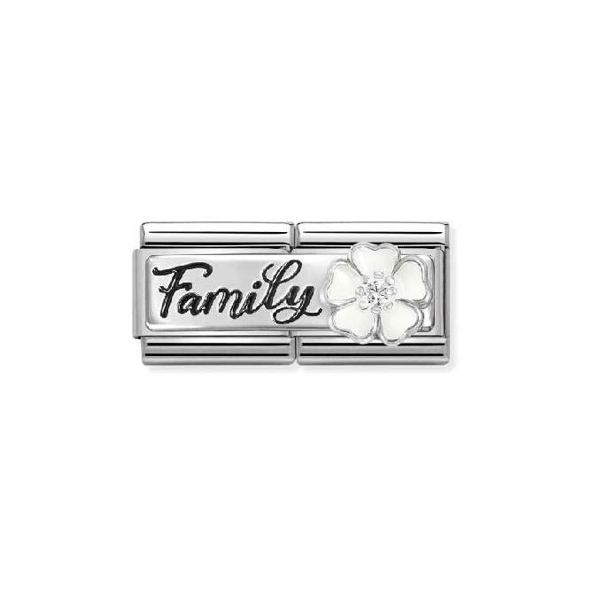 Classic Silver and CZ Family with Flower Friends & Family Charms