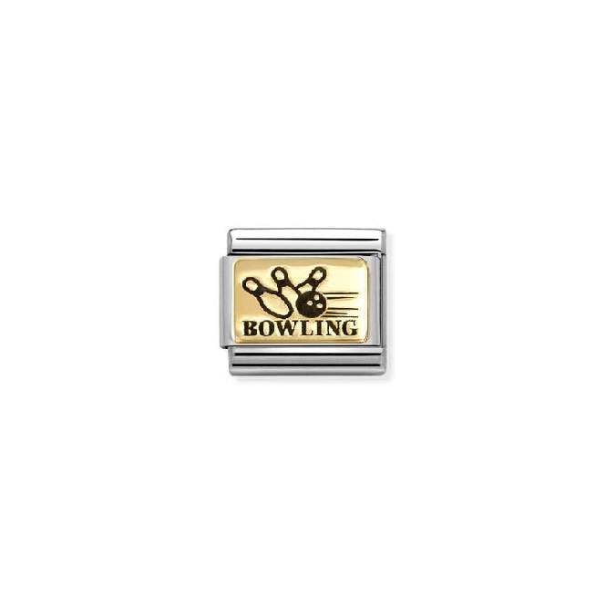 Nomination Classic Gold Bowling Sports & Hobbies Charm