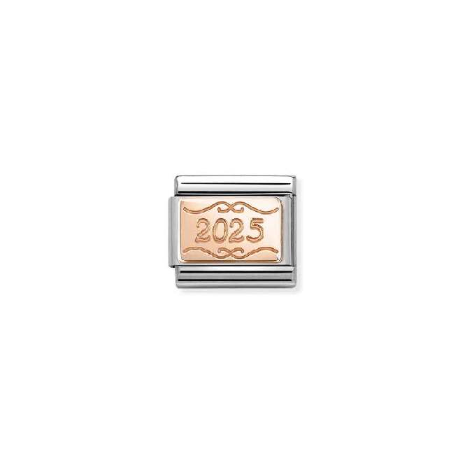 Classic Rose Gold 2025 Birthday & Birthstones Charms