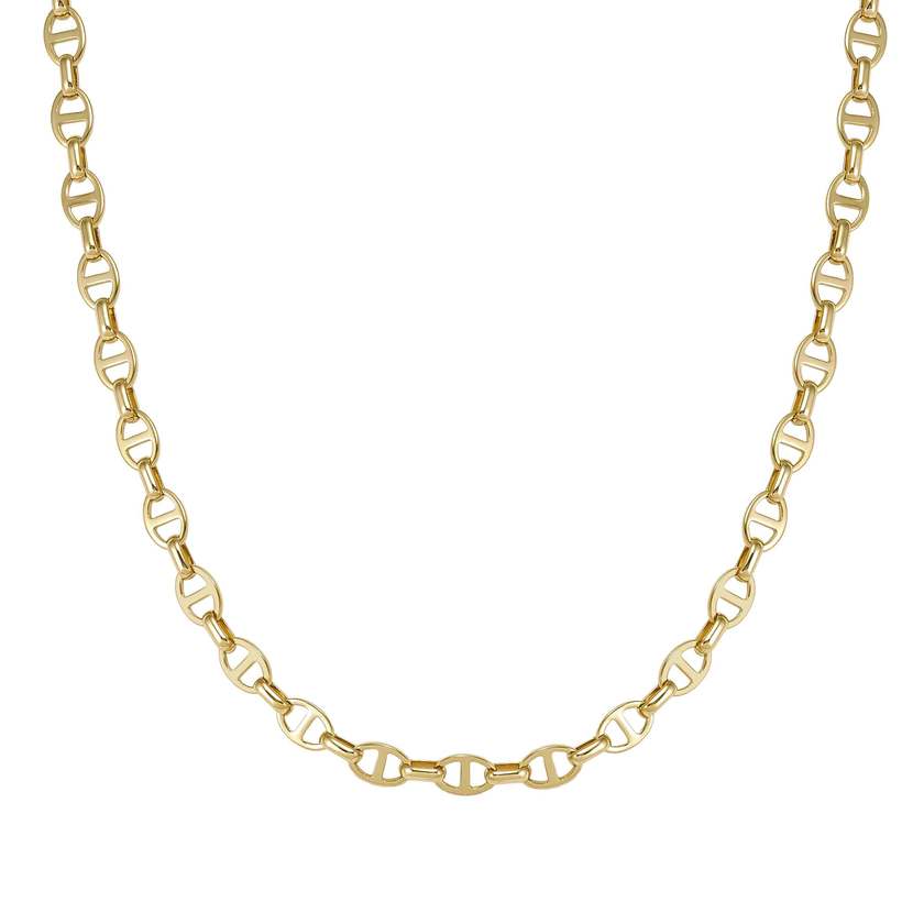 Ecclettica Navy Chain Necklace in Gold