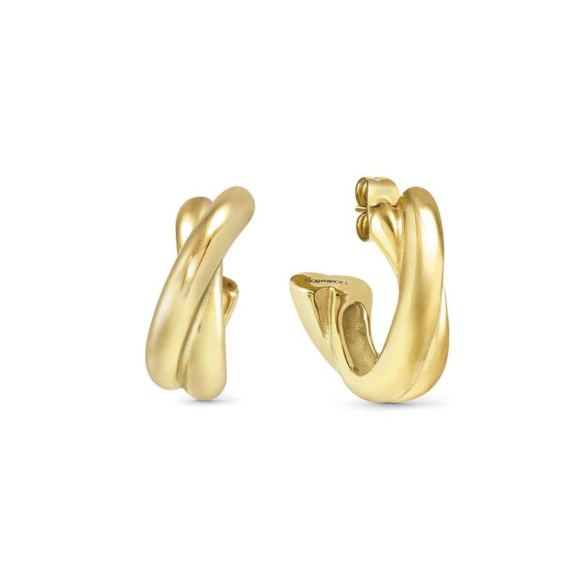 Ecclettica Intersected Earrings in Gold