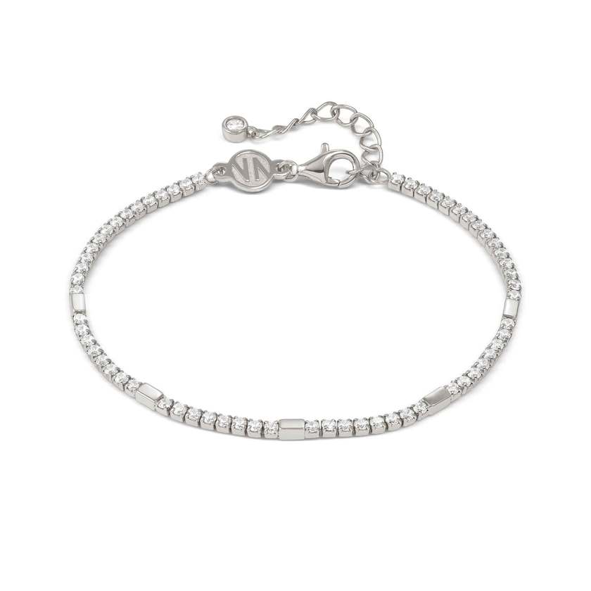 Petit Sparkle Tennis Bracelet in Silver with CZ