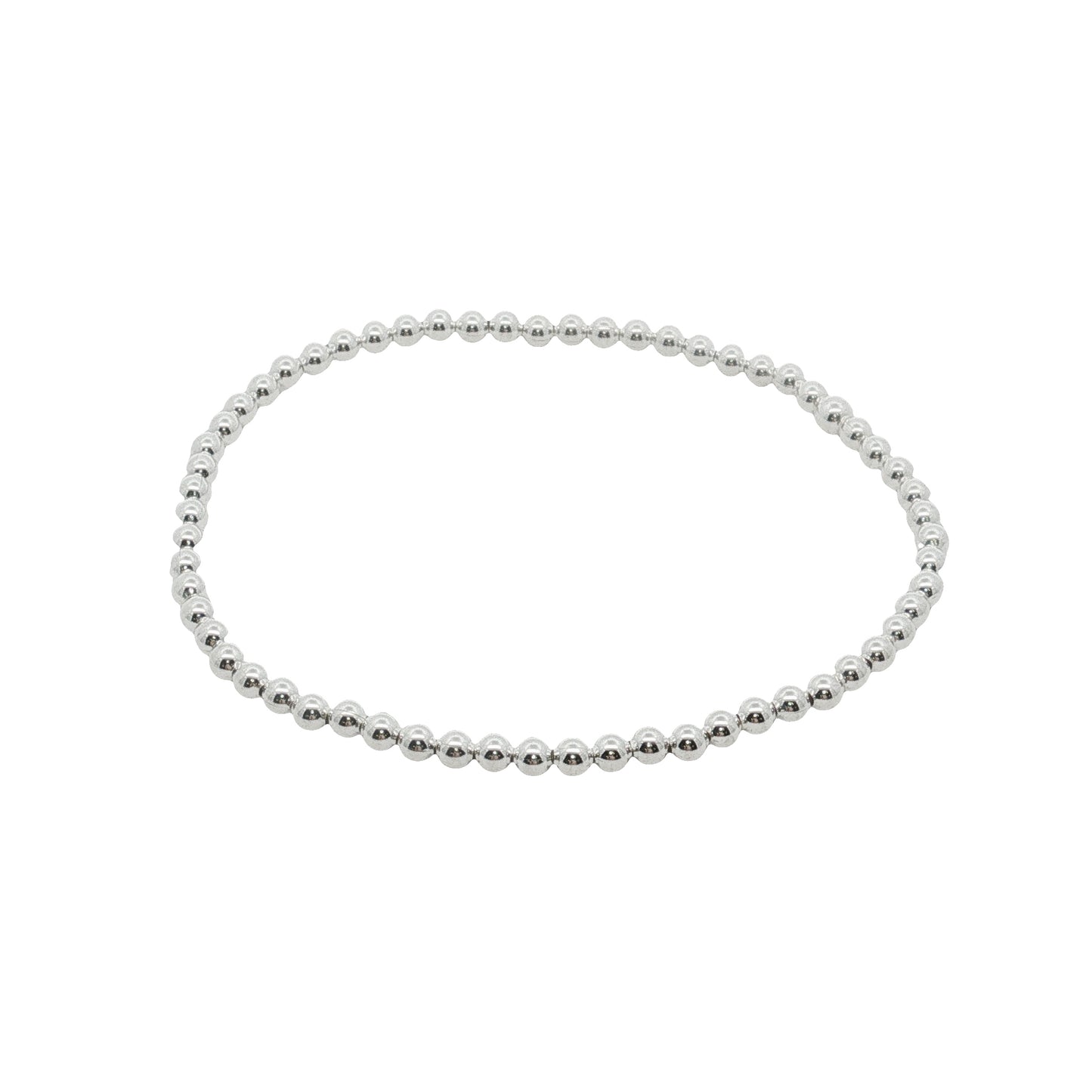 Grace & Co Silver Ball Elastic Bracelet, 18cm