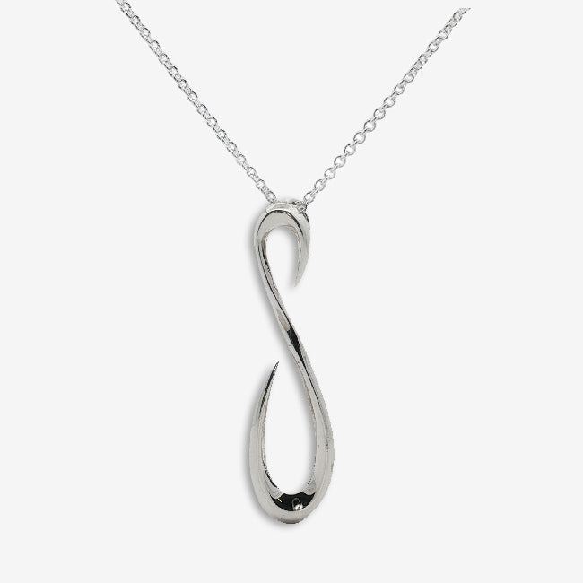 Silver Loop The Loop Chunky Necklace