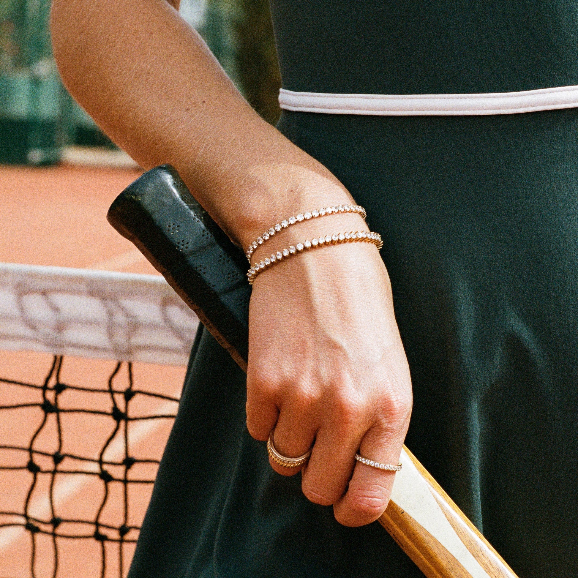 D.Louise Gold Tennis Bracelet