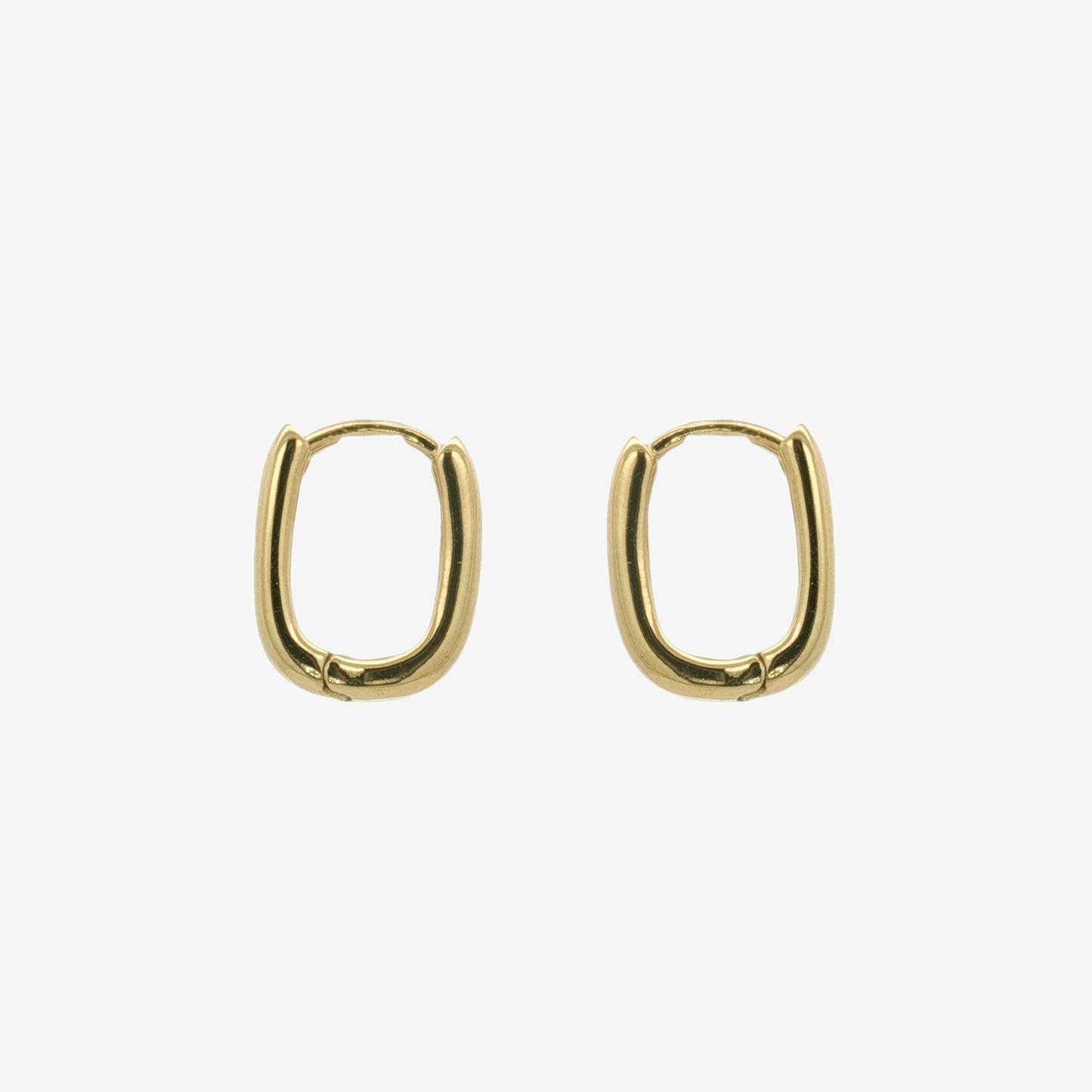 Gold Slim Huggie Clip Earrings