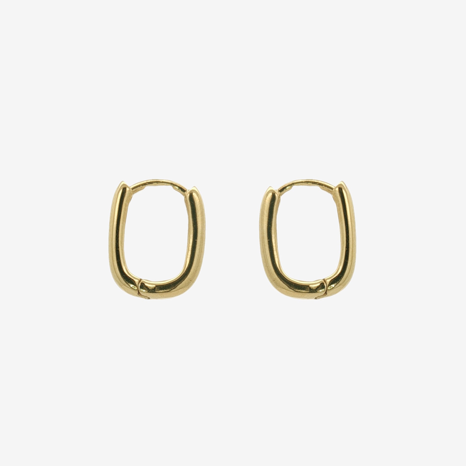 Grace & Co Gold Slim Huggie Clip Earrings