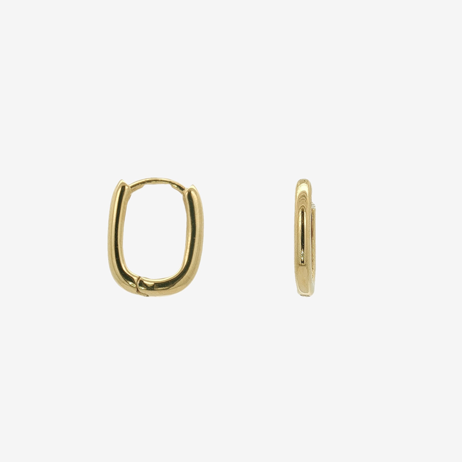 Grace & Co Gold Slim Huggie Clip Earrings