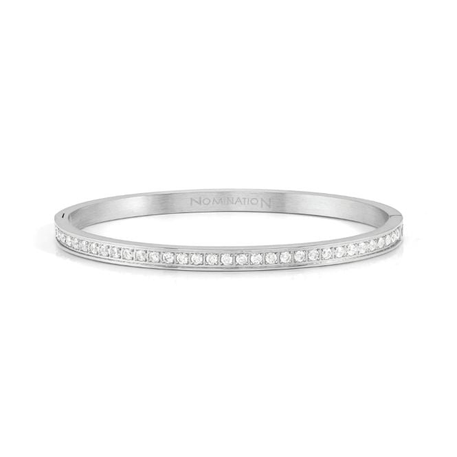 Nomination Pretty Bangles Medium Bracelet in Silver & White CZ