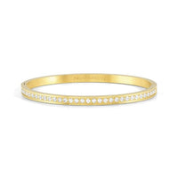 Pretty Bangles Medium Bracelet in Gold & White CZ