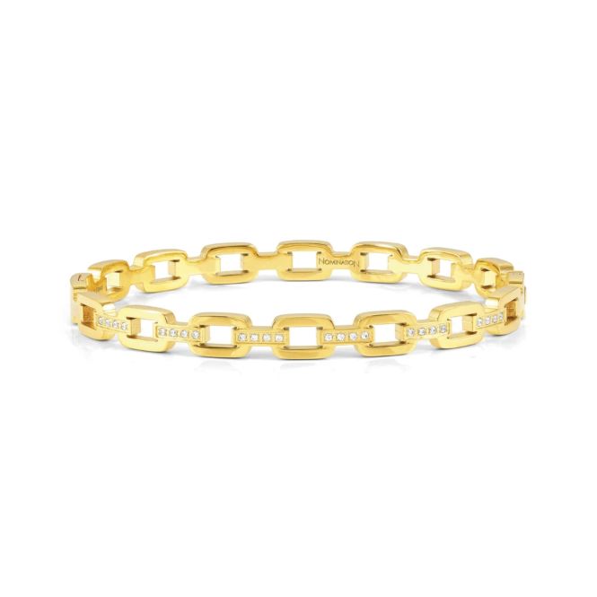 Nomination Pretty Bangles Medium Chain Bracelet in Gold & CZ