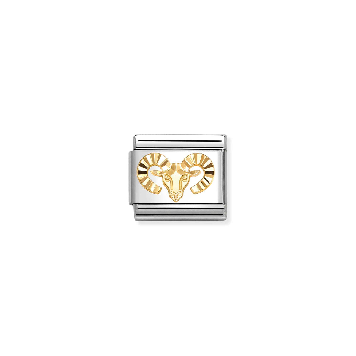Nomination Classic Gold Diamond-Etched Aries Zodiac Charms