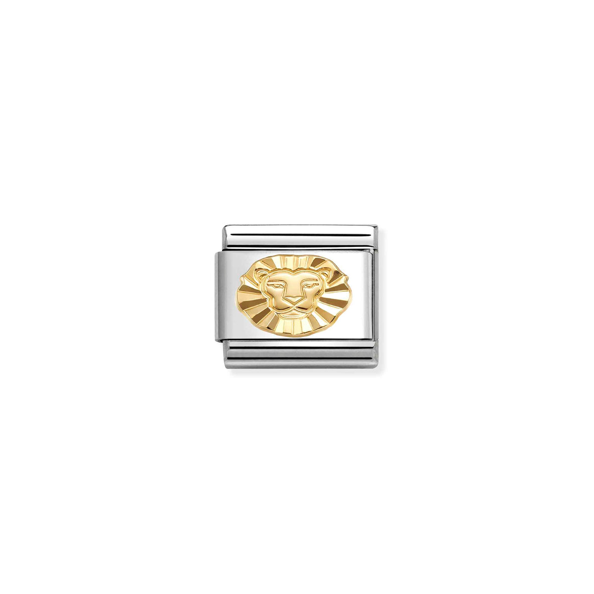 Classic Gold Diamond-Etched Leo Zodiac Charms