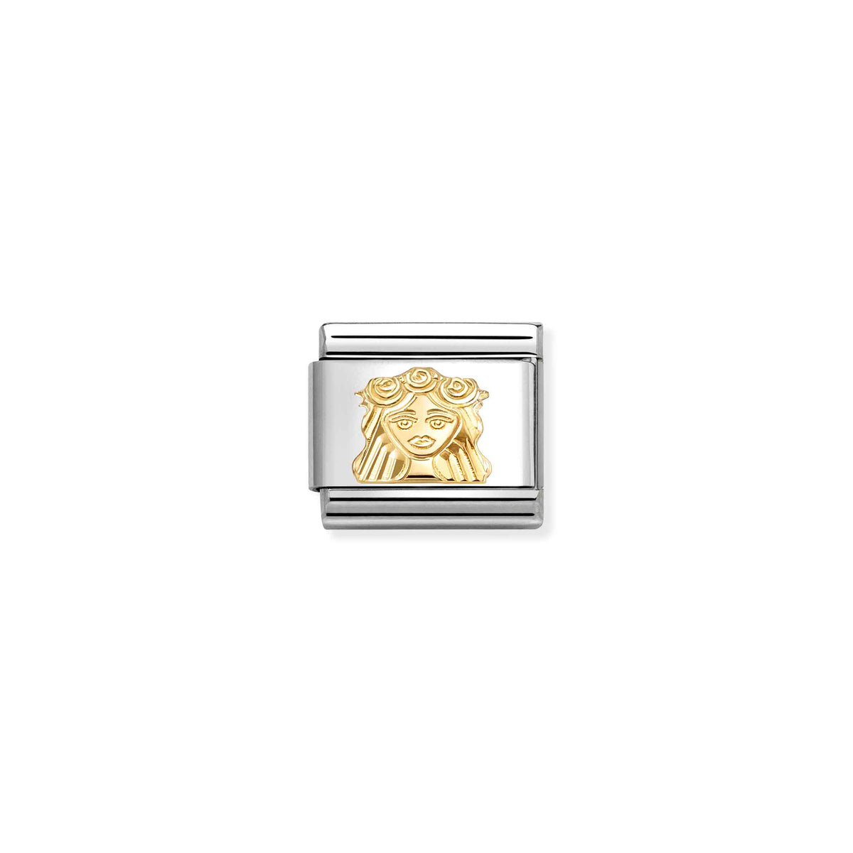 Nomination Classic Gold Diamond-Etched Virgo Zodiac Charms
