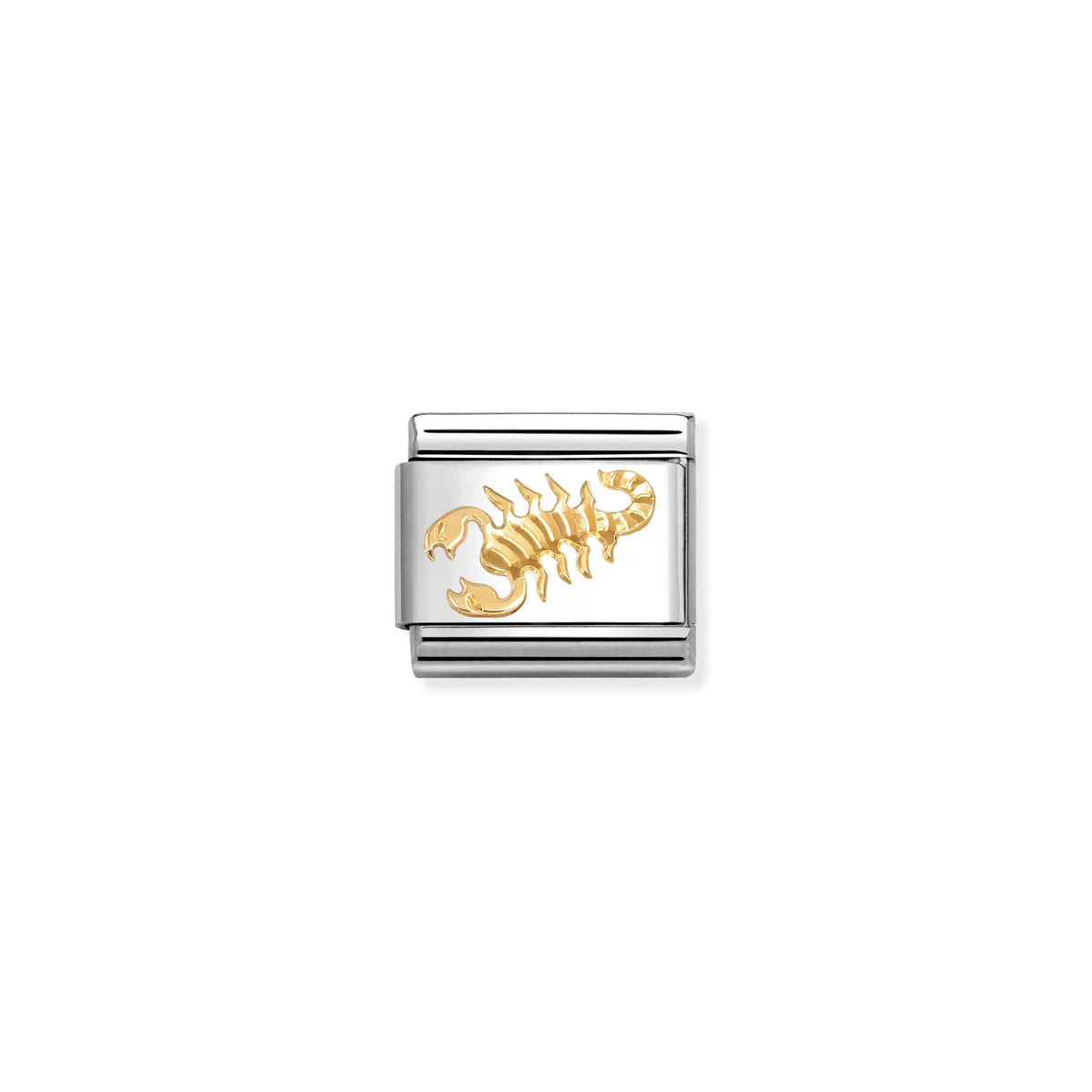Classic Gold Diamond-Etched Scorpio Zodiac Charms