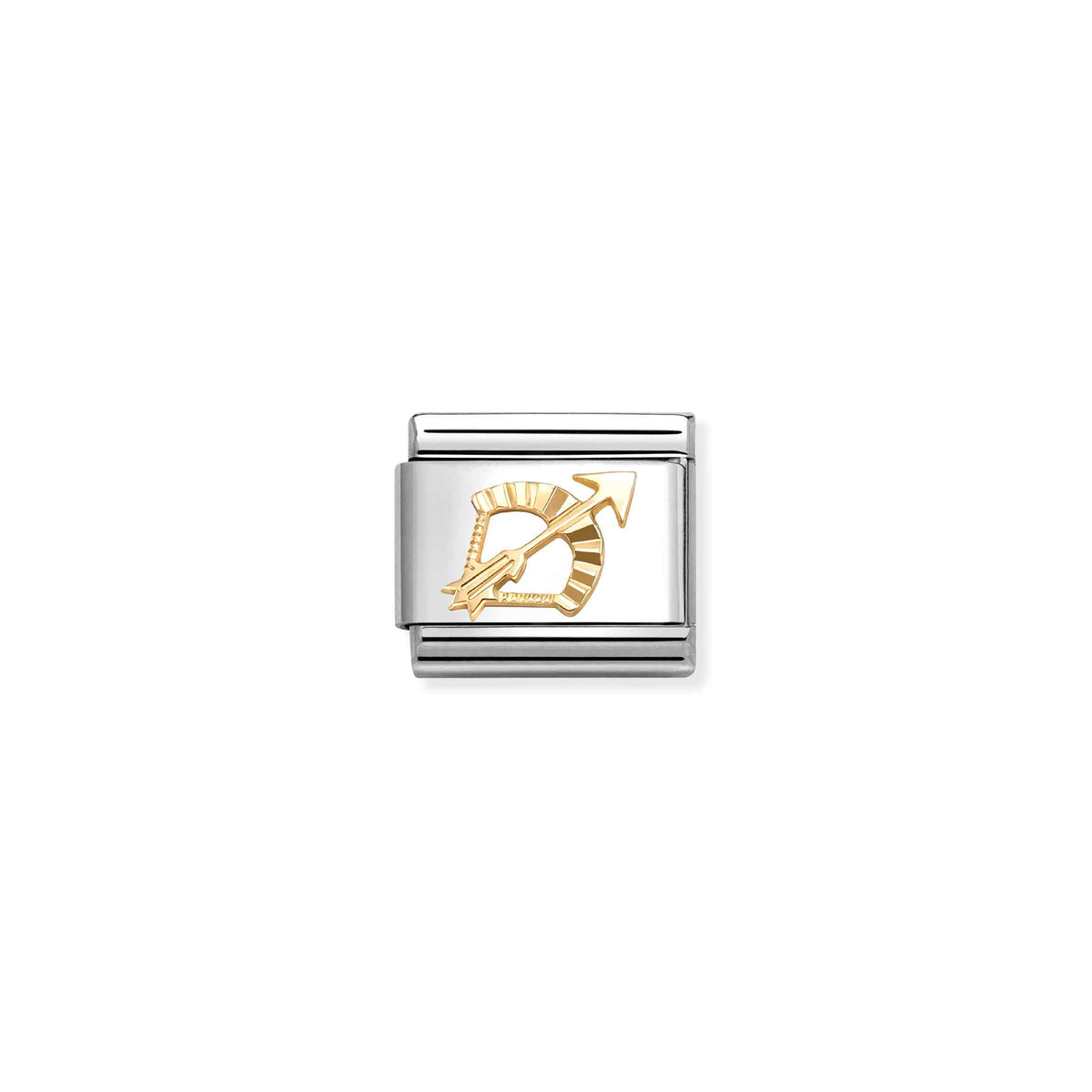 Nomination Classic Gold Diamond-Etched Sagittarius Zodiac Charms