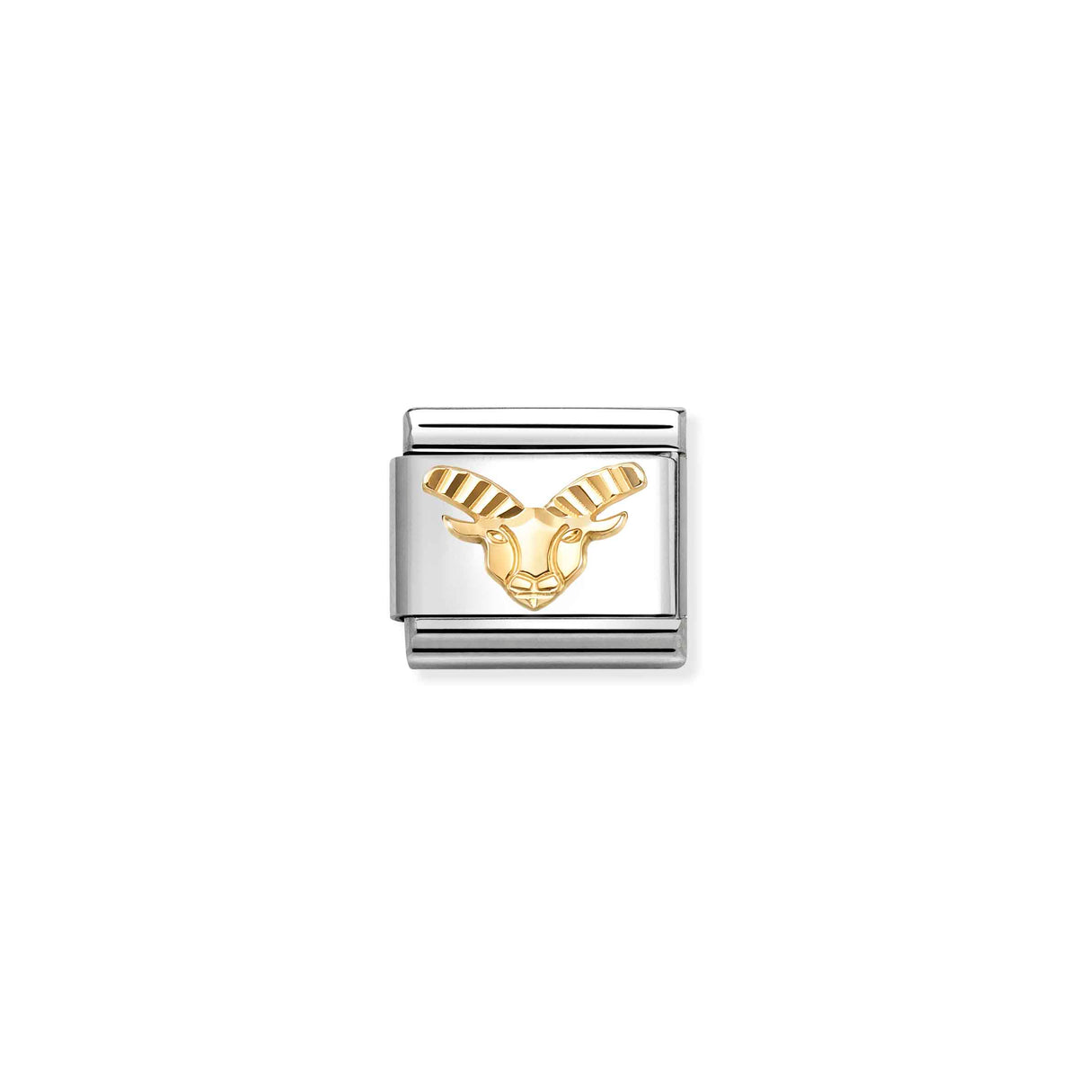 Nomination Classic Gold Diamond-Etched Capricorn Zodiac Charms