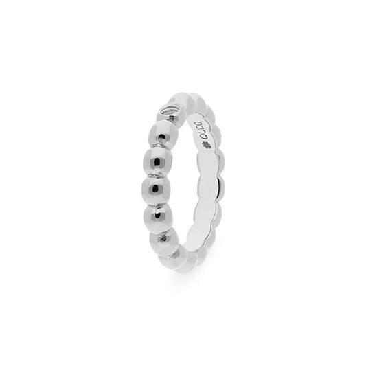Slim Silver Veroli Interchangeable Ring, Size 62