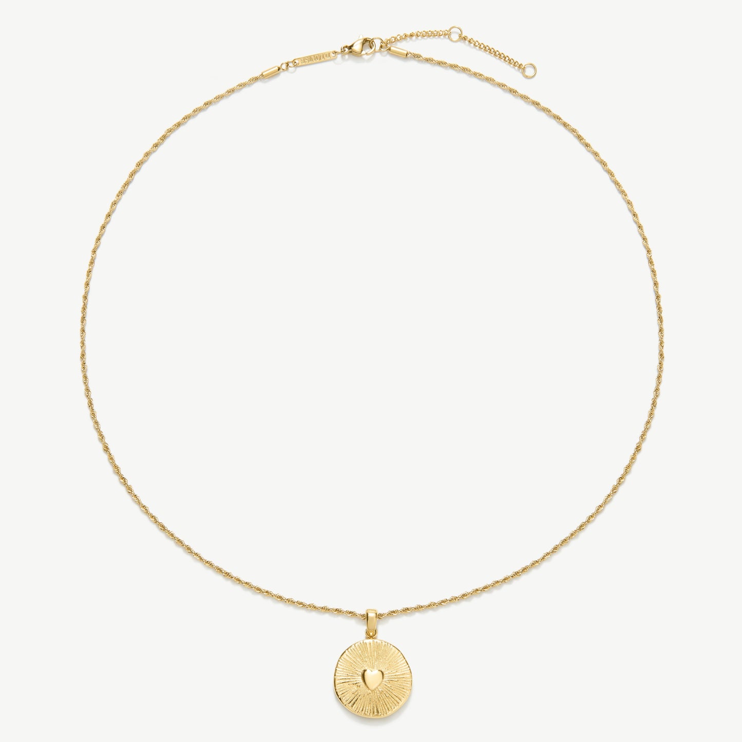 Gold Heart Talisman Necklace