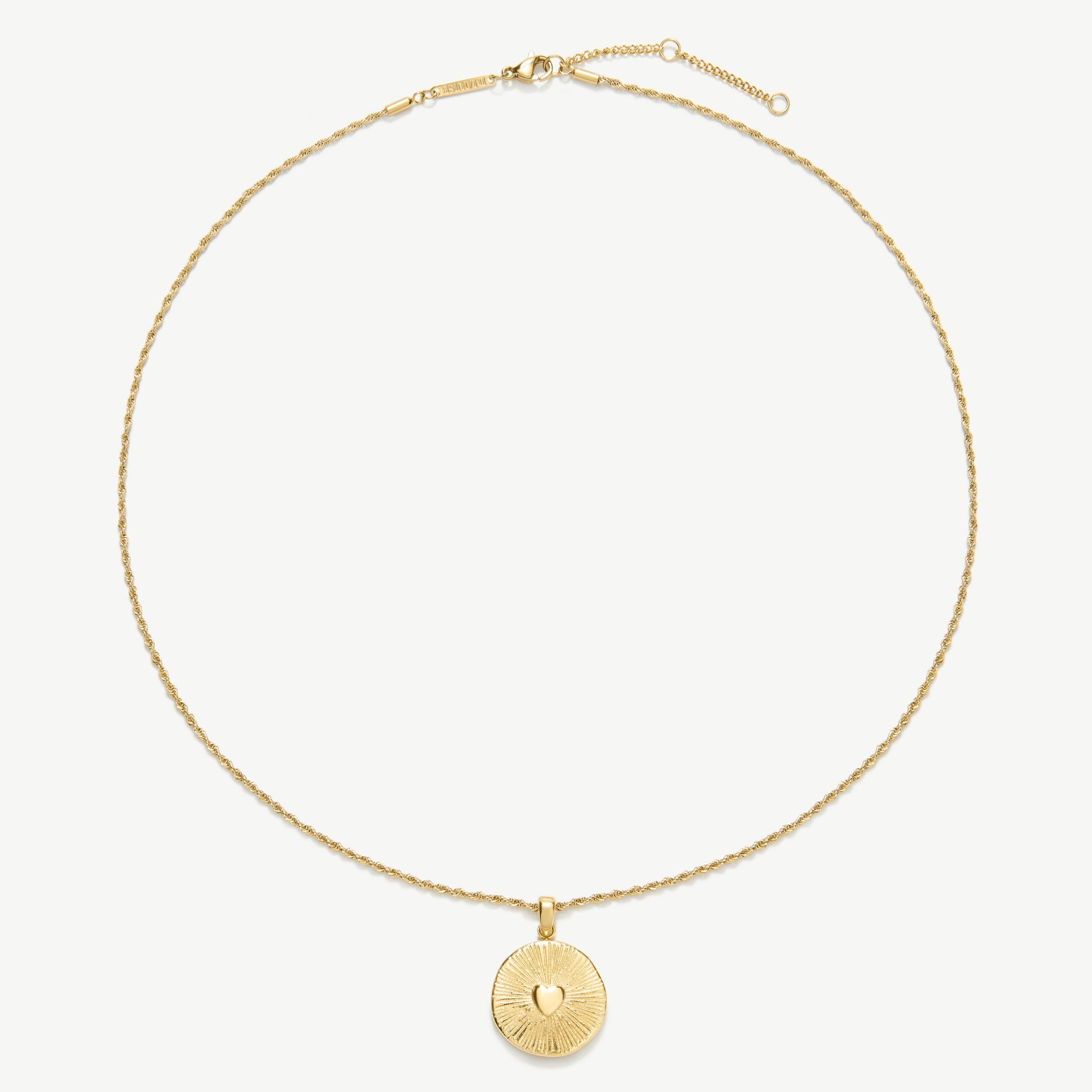 D.Louise Gold Heart Talisman Necklace