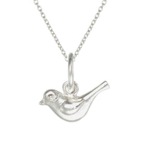 Grace Silver Bird Pendant Necklace