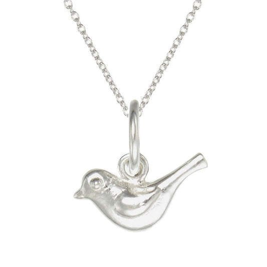 Grace Silver Bird Pendant Necklace