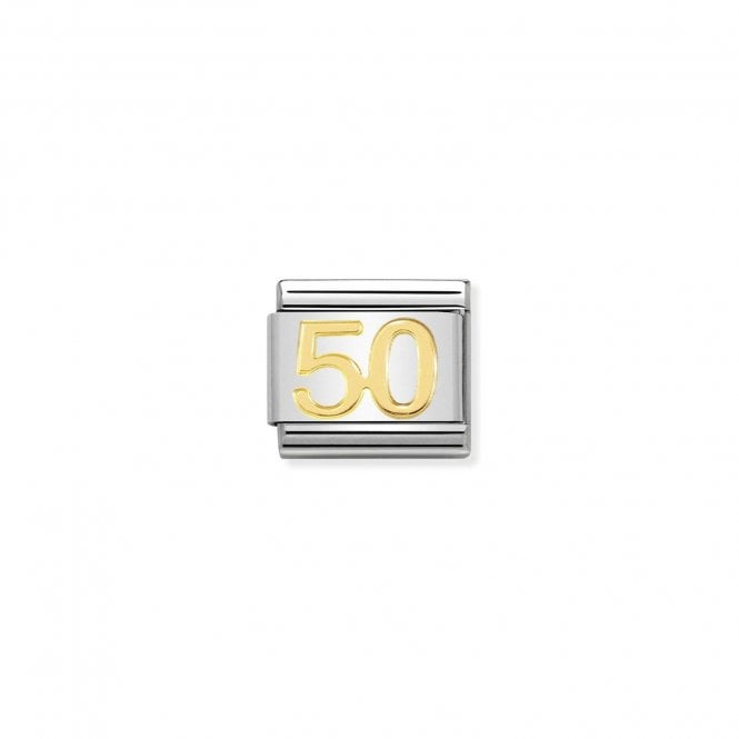 Classic Gold 50 Number Charms