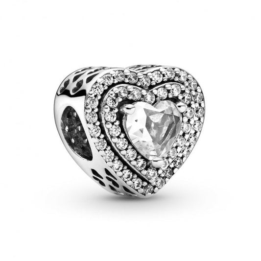 Sparkling Levelled Hearts Charms