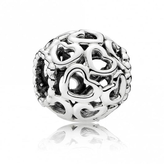 Openwork Heart Charms