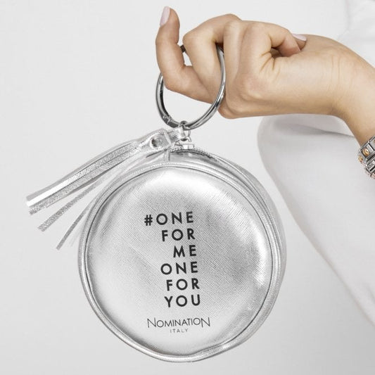 #ONEFORMEONEFORYOU Silver Pochette