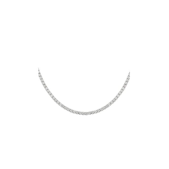 Chic & Charm Necklace in Silver with CZ