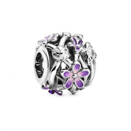 Openwork Purple Daisy Charms