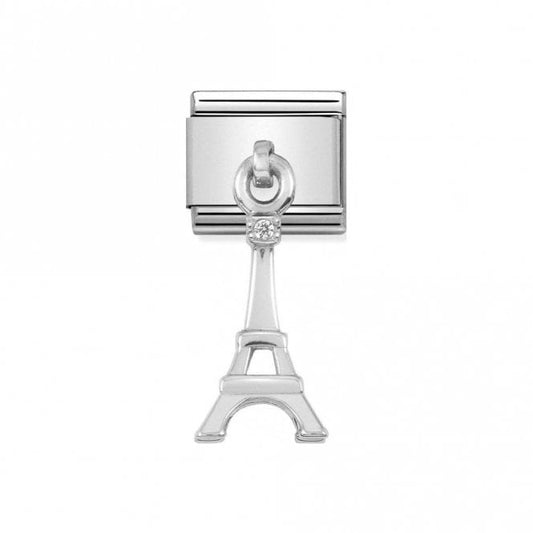 Classic Silver CZ Eiffel Tower Travel Charms