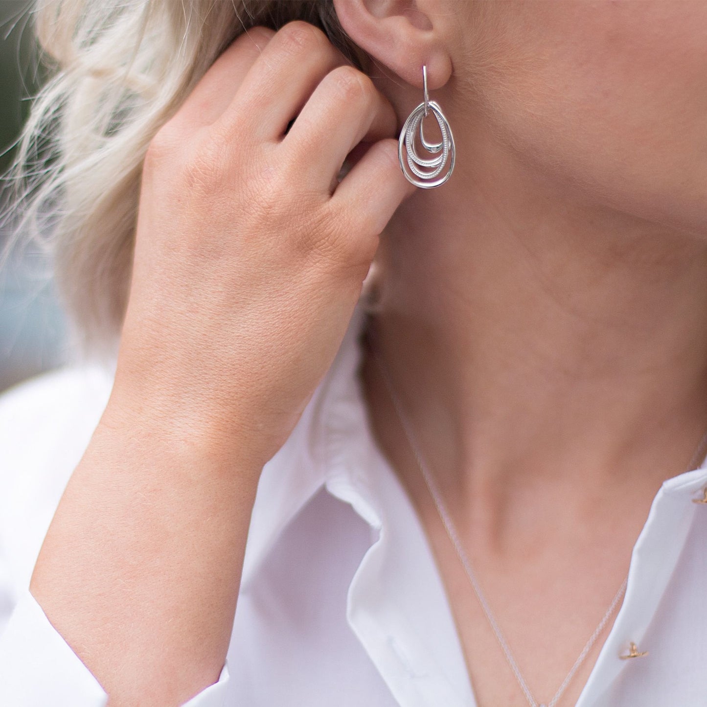 Silver Glamorous Earrings