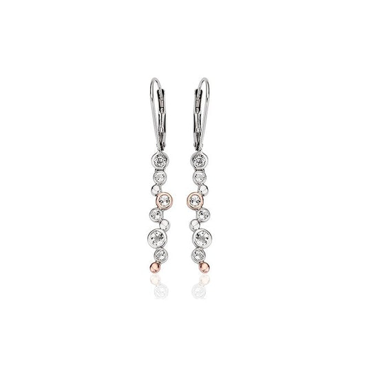 Clogau Celebration Silver Drop Earrings